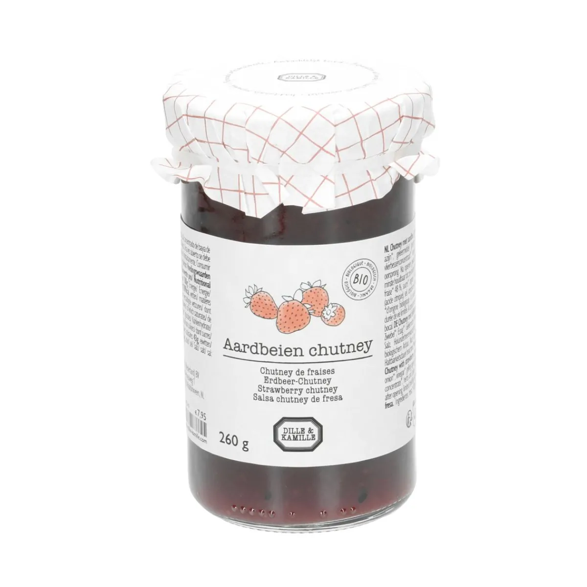 Goed Gevulde Hapjesplank|Chutneys*DILLE & KAMILLE Aardbeienchutney, biologisch, 260 gram