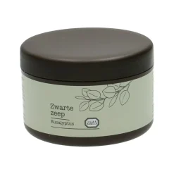 Aleppo Zeep|Lichaamsverzorging*DILLE & KAMILLE Aleppo zwarte zeep, eucalyptus, pot 180 gram