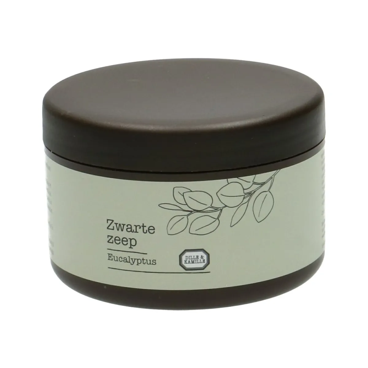 Aleppo Zeep|Lichaamsverzorging*DILLE & KAMILLE Aleppo zwarte zeep, eucalyptus, pot 180 gram