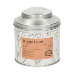 Thee*DILLE & KAMILLE Appel & kaneel, biologisch, rooibos, blik, 75 gram