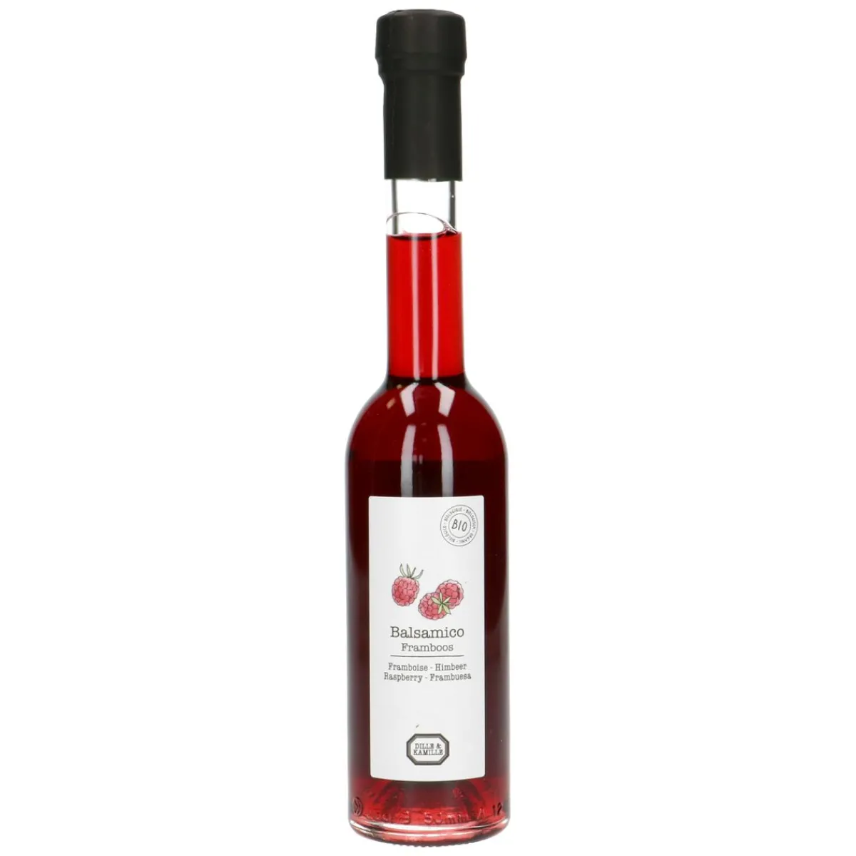 Azijn*DILLE & KAMILLE Balsamico, framboos, biologisch, 250 ml