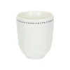 Koffiekopjes|Serviessets*DILLE & KAMILLE Beker met blauwe stip, organisch, porselein, Ø 7,6 cm
