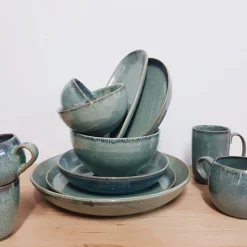 Koffiekopjes|Bekers En Mokken*DILLE & KAMILLE Beker reactieve glazuur, steengoed, groen