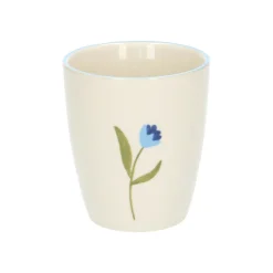 Bekers En Mokken|Serviessets*DILLE & KAMILLE Beker, steengoed, blauwe tulp, Ø 7,5 cm