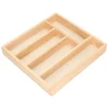 Bestekbakken*DILLE & KAMILLE Bestekbak met 5 vakken, rubberhout, 32,5 x 31 cm