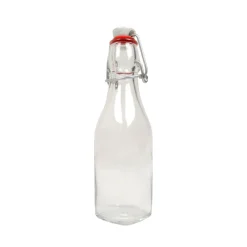 Inmaken & Wecken|Flessen*DILLE & KAMILLE Beugelfles, glas, vierkant, 250 ml