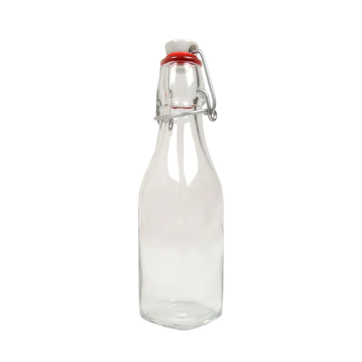 Inmaken & Wecken|Flessen*DILLE & KAMILLE Beugelfles, glas, vierkant, 250 ml
