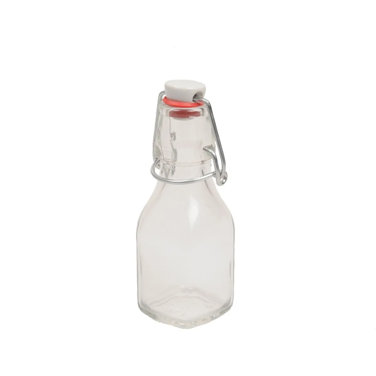Inmaken & Wecken|Flessen*DILLE & KAMILLE Beugelfles, vierkant, 125 ml