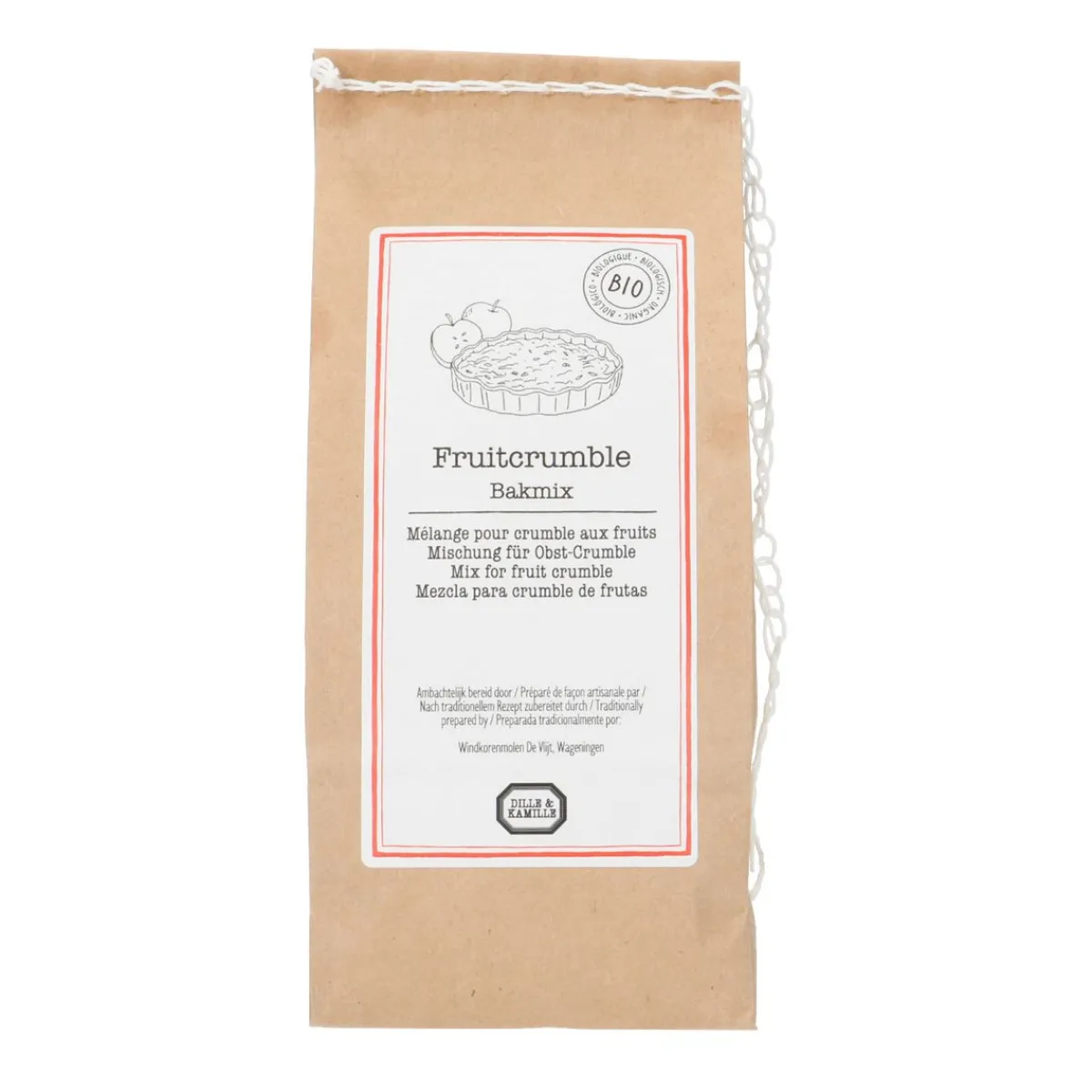 Bakmix*DILLE & KAMILLE Bio mix crumble, 400 gram