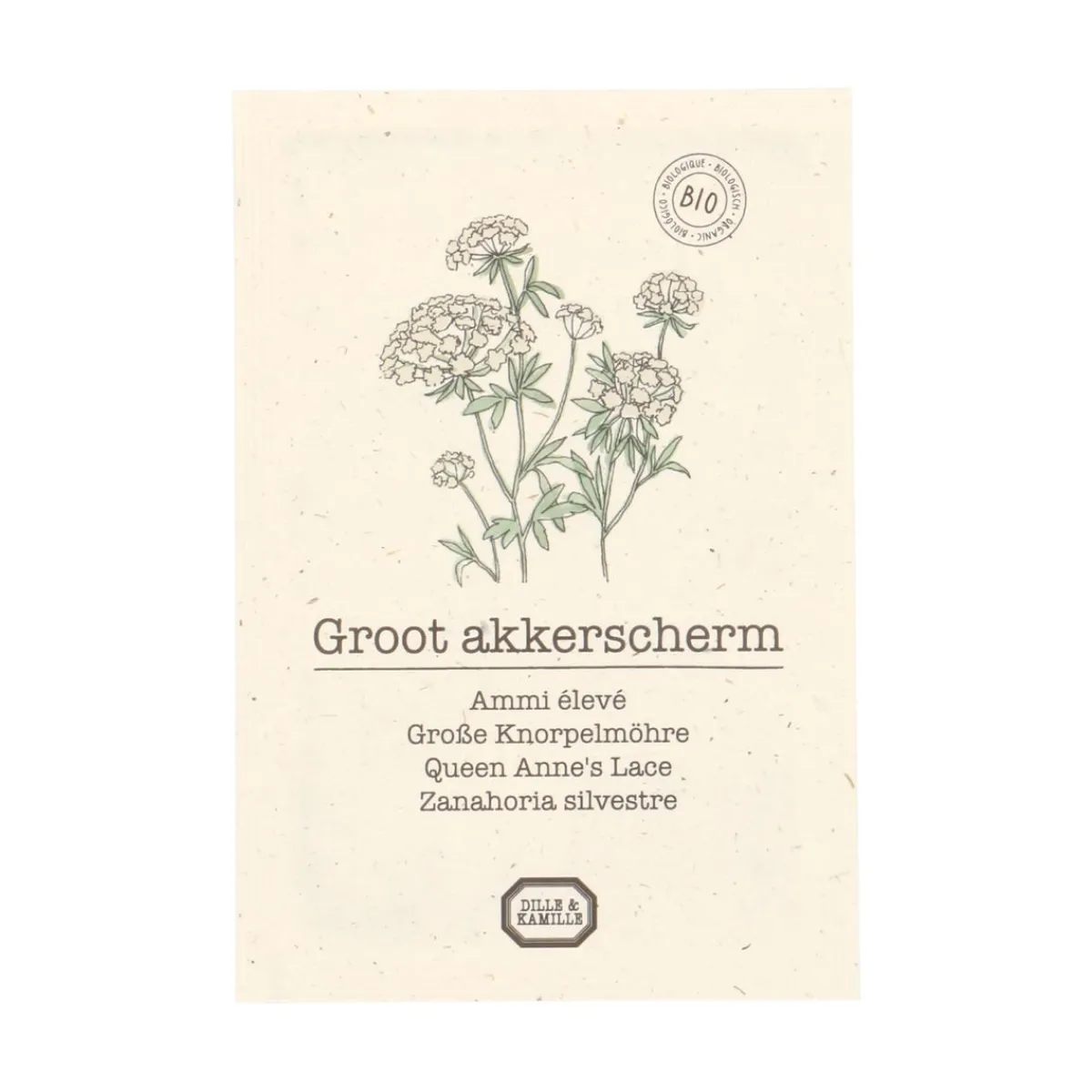 Zaaien*DILLE & KAMILLE Bloemenzaden, biologisch, groot akkerscherm, 0.08 g, 0.08 g