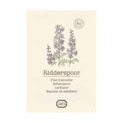 Zaaien*DILLE & KAMILLE Bloemenzaden, biologisch, Ridderspoor, 0,25GR, 0.25 g
