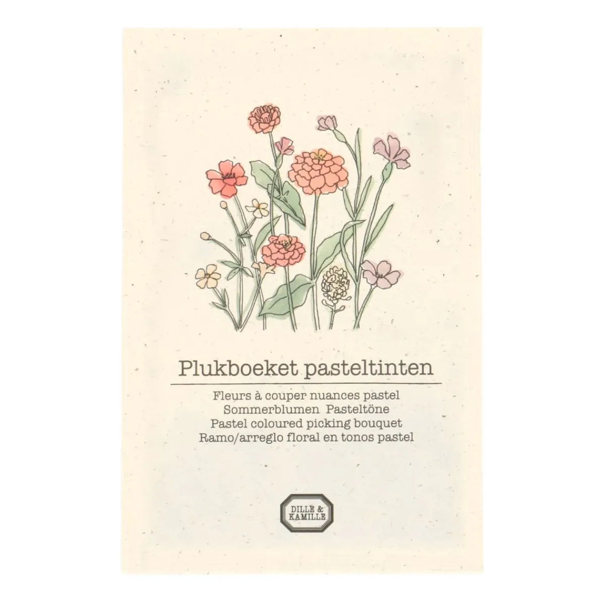 Zaaien*DILLE & KAMILLE Bloemenzaden, plukboeket, pastel, 3 g