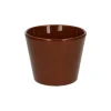 Bloempotten*DILLE & KAMILLE Bloempot, aardewerk, cognacbruin, Ø 12 cm