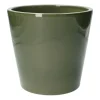 Bloempotten*DILLE & KAMILLE Bloempot, aardewerk, donkergroen, Ø 20 cm