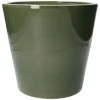 Bloempotten*DILLE & KAMILLE Bloempot, aardewerk, donkergroen, Ø 24 cm