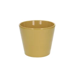 Bloempotten*DILLE & KAMILLE Bloempot, aardewerk, geel, Ø 15,5 cm