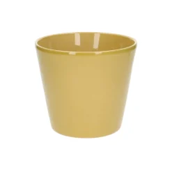 Bloempotten*DILLE & KAMILLE Bloempot, aardewerk, geel, Ø 17,5 cm