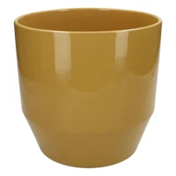 Bloempotten*DILLE & KAMILLE Bloempot, aardewerk, okergeel, Ø 23 cm