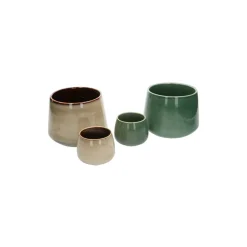 Bloempotten*DILLE & KAMILLE Bloempot 'Juul', aardewerk, zand, Ø 9,5 cm