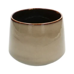 Bloempotten*DILLE & KAMILLE Bloempot 'Juul', aardewerk, zand, Ø 17 cm