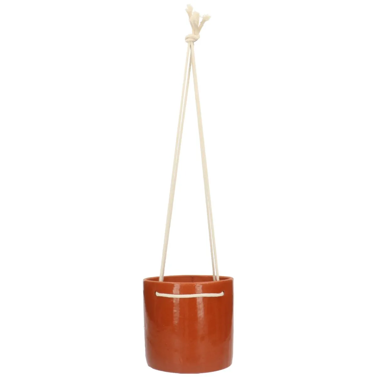 Bloempotten*DILLE & KAMILLE Bloempot met ophangkoord, terracotta, Ø 15,5 cm