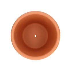 Terracotta Bloempotten*DILLE & KAMILLE Bloempot ronde rand, donker terracotta, ø 23 cm