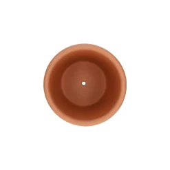 Terracotta Bloempotten*DILLE & KAMILLE Bloempot ronde rand, donker terracotta, ø 17 cm