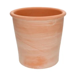 Terracotta Bloempotten*DILLE & KAMILLE Bloempot ronde rand, licht terracotta, ø 23 cm