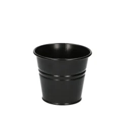 Bloempotten, Zink*DILLE & KAMILLE Bloempot, zink, mat zwart, Ø 11 cm