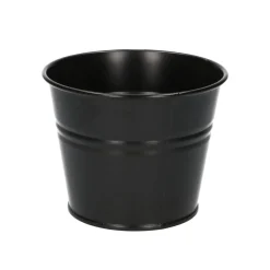 Bloempotten, Zink*DILLE & KAMILLE Bloempot, zink, mat zwart, Ø 14 cm