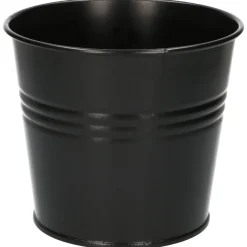 Bloempotten, Zink*DILLE & KAMILLE Bloempot, zink, mat zwart, Ø 16,7 cm