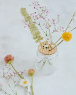 Vazen*DILLE & KAMILLE Bloemverdeler, rubberhout, Ø 6,5 cm