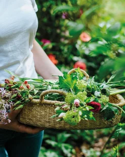 Herfst Decoratie|Rieten Manden*DILLE & KAMILLE Bolgamand, laag
