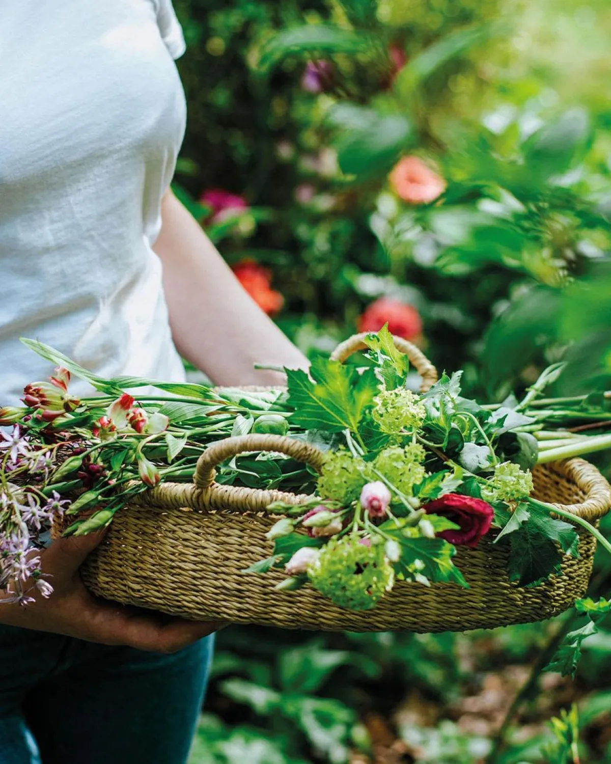 Herfst Decoratie|Rieten Manden*DILLE & KAMILLE Bolgamand, laag