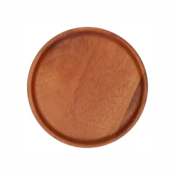 Borden*DILLE & KAMILLE Bord, acaciahout, Ø 15 x 1,5 cm