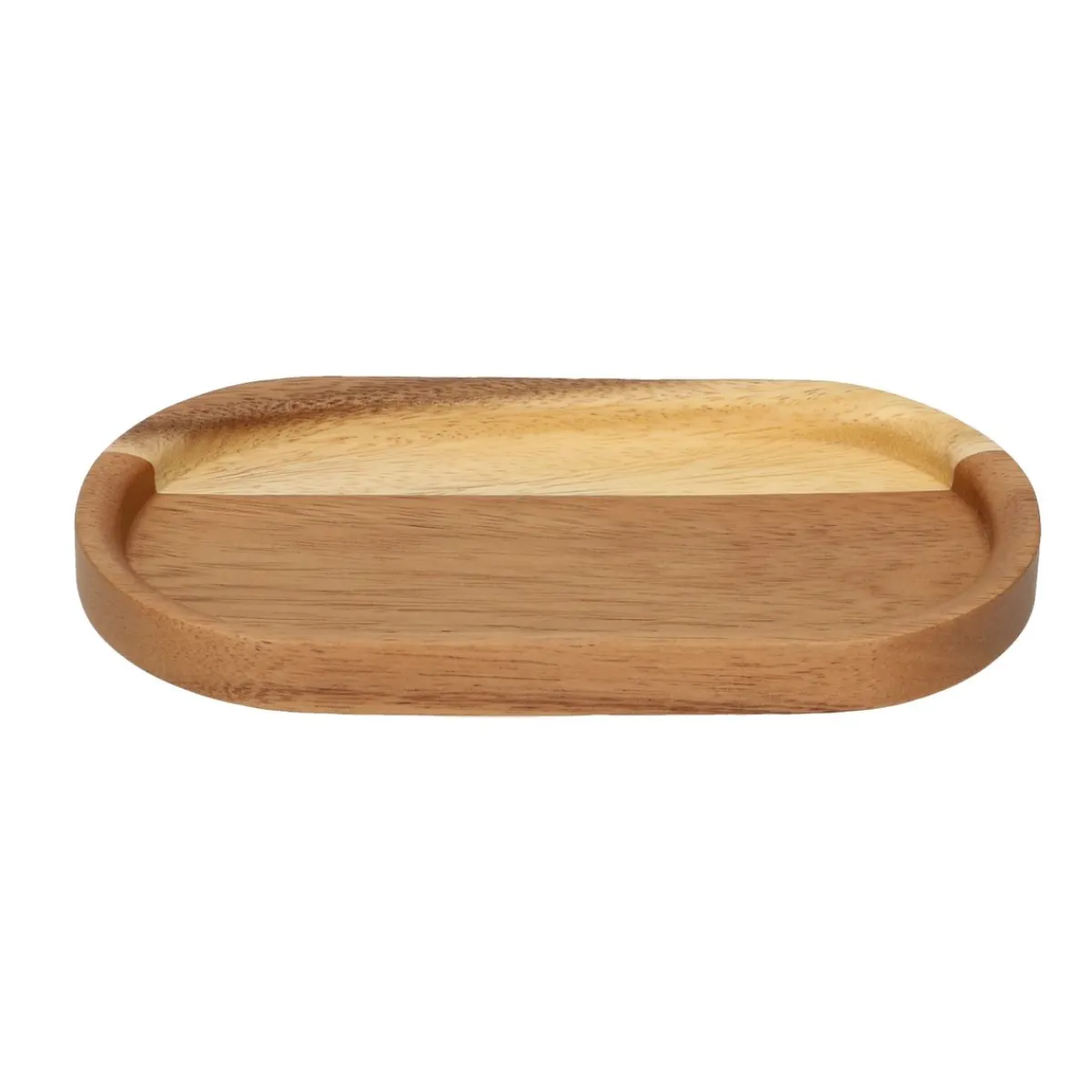 Kaarsenplateaus*DILLE & KAMILLE Bord, acaciahout, 19 x 10 cm