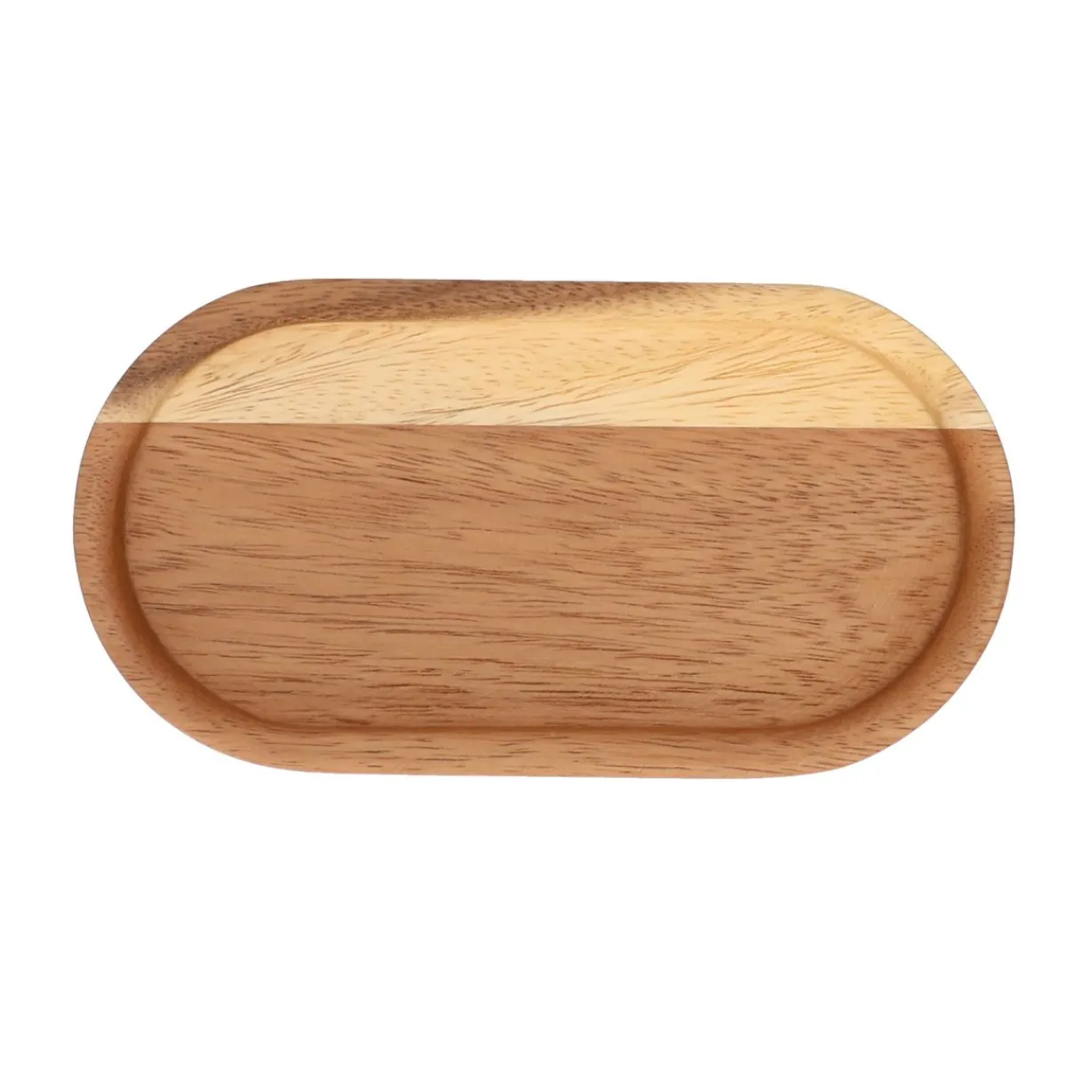 Kaarsenplateaus*DILLE & KAMILLE Bord, acaciahout, 19 x 10 cm