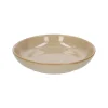 Borden|Serviessets*DILLE & KAMILLE Bord diep reactief glazuur, steengoed, zand, Ø 22 cm