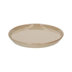 Borden|Serviessets*DILLE & KAMILLE Bord reactief glazuur, steengoed, zand, Ø 26 cm