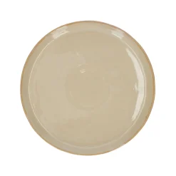 Borden|Serviessets*DILLE & KAMILLE Bord reactief glazuur, steengoed, zand, Ø 26 cm