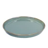Borden|Serviessets*DILLE & KAMILLE Bord reactieve glazuur, steengoed, groen, Ø 20,5 cm