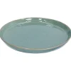 Borden|Serviessets*DILLE & KAMILLE Bord reactieve glazuur, steengoed, groen, Ø 26 cm