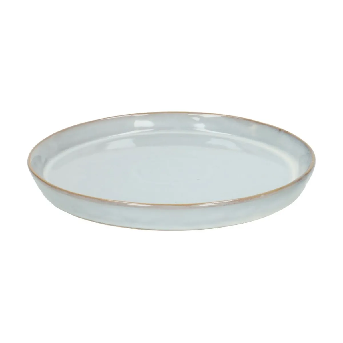 Borden|Serviessets*DILLE & KAMILLE Bord, steengoed, grijs reactieve glazuur, Ø 20,5 cm
