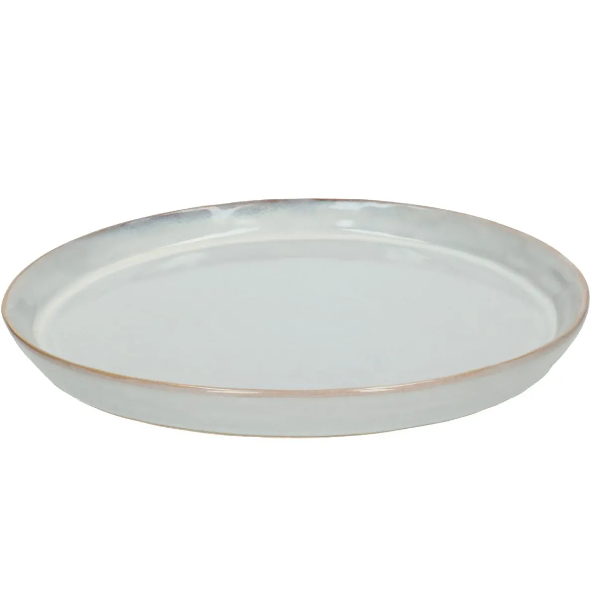 Borden|Serviessets*DILLE & KAMILLE Bord, steengoed, grijs reactieve glazuur, Ø 26 cm