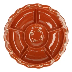 Goed Gevulde Hapjesplank|Spaanse Keuken*DILLE & KAMILLE Borrelschaal met takjesslinger,terracotta, Ø 30 cm