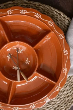 Goed Gevulde Hapjesplank|Spaanse Keuken*DILLE & KAMILLE Borrelschaal met takjesslinger,terracotta, Ø 30 cm