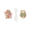 Cadeaulabels*DILLE & KAMILLE Cadeaulabels, papier, silhouet groepsknuffel en uil, 10 stuks
