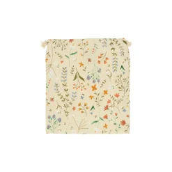 Cadeauversiering|Cadeauzakjes*DILLE & KAMILLE Cadeauzakje, bio-katoen, veldbloemen, 19 x 22 cm