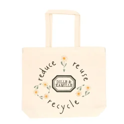 Canvas Tassen*DILLE & KAMILLE Canvas tas, , gerecycled katoen, groot, 47 x 39 x 10 cm