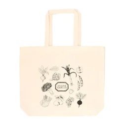 Canvas Tassen|Boodschappentassen*DILLE & KAMILLE Canvas tas, , bio-katoen, groente,groot, 48 x 40 x 10 cm